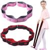 KEYRI 2 Pezzi Yoga Elastico Fasce di Resistenza, Fasce Elastiche Fitness con 8 Loops Fascia per Lo Stretching Yoga Cinturino per Esercizi con 8 Loops per Pilates Fitness Allenamento