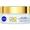 NIVEA Q10 Power Anti-Rughe Trattamento Giorno + Extra Nutriente (1 x 50 ml), Trattamento Viso FPS 15 arricchito con Olio di Argan Bio & Q10 naturale, Crema da Giorno Pelle secca a Molto secca