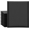 Ucgou # 2 8.5 x 12 Black Poly Bubble buste per spedizioni buste imbottite con chiusura autoadesiva, confezione da 25