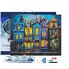 Figured'Art Diamond Painting con telaio Art 5D kit completo 40x50cm Tela già Incorniciata - Diamonds Quadrati - Case Gotiche Colorate - Pittura Diamante - Attività Creativa per Adulti