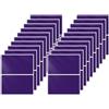 FINDAT 40 adesivi viola 76 x 50 mm per codifica a colori, rettangolari, in vinile, impermeabili, autoadesivi, rimovibili, per ufficio, magazzino, aziende