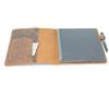 JJNUSA Cover per notebook compatibile con Rocketbook Smart Business fatto a mano in vera pelle invecchiata per Everlast, Fusion, Moleskin A5 con anello per penna Executive 22,4 x 15,2 cm fiore