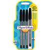 Paper Mate InkJoy 100ST - Penna a Sfera con Cappuccio e Punta Media da 1.0 mm, Confezione da 4, Nero