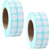 YUNYU 6000 etichette adesive vuote, 2 rotoli di carta autoadesiva per appunti fai da te, pittura con diamanti, arti e mestieri, forniture per diari (bianco, 10 x 10 mm)