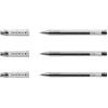 Pilot G-Tec C4 Penna a sfera ad inchiostro gel con punta fine da 0,4 mm, nero 3 pezzi Nero