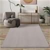 Mias Teppiche Mia's Teppiche Comfort Tappeto moderno a pelo corto, lato inferiore antiscivolo, lavabile fino a 30 gradi, morbidissimo, effetto pelliccia, Sabbia, 300 x 400 cm