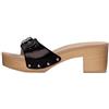 Dr. Scholl's Scholl Donna Pescura Ibiza Sandalo, Nero, 39 EU