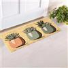 parpyon® Zerbino Ingresso casa Divertente Vulcano Piccolo cm 53x23 Tappeto Antiscivolo entrata scalino per Interno da Esterno tappeti Moderni in Cocco (CM 23X53, Disegno-2)