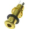 Dopro Stereo Rame Chitarra Bass 1/4 Barrel Jack Cilindro Ingresso Jack Jack Jack con 4 Pin Stereo o Mono Jack Oro