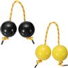 YELARXI Maracas Africane Ritmiche, Shaker Kashaka, Palla Shaker Kashaka, Strumenti a Percussione per le Mani con Corda Gialla, Adatti per Adulti, Festa di Nozze, Classe Musicale, Spettacolo