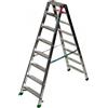 Facal Dupla D-7, 2x8 gradini, 1.76 m - Scala doppia in alluminio - Altezza stimata operativa 3.03 m