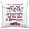 Vulfire Madrina Federa per Cuscino Personalizzato Con Frase Dedica Regalo uomo e donna originale Idee Regali, Dedica Ti Voglio Bene - senza Imbottitura (40_x_40_cm, Madrina)
