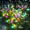 PATIOPIA Luci solari da giardino, decorazione natalizia, 40 luci solari a lucciola, luci oscillanti solari nel vento, per la decorazione di cortile, terrazza, sentiero (confezione da 4)