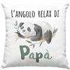 Vulfire Papà Federa per Cuscino Regalo uomo compleanno originale Idee Regali per lui Festa del papà, L'angolo relax dei padri - Senza Imbottitura (40_x_40_cm)