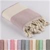 Stark und Weich LUCIDUS Telo Mare -100% Cotone Turco, Asciugamano Antisabbia e Asciugatura Rapida 100 x 200 cm- Leggero e Salvaspazio, Perfetto per Spiaggia, Viaggio, Bagno, Campeggio, Yoga (Rosa Antico)