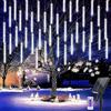 Micacorn Luci Della Pioggia di Meteore, 10 Tubo 240 LED Meteor Solari Luci di Natale con Telecomando, Impermeabile Doccia Pioggia Luci Stringa per Festa di Nozze Decorazione All'aperto