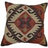 Trade Star Fodera per cuscino in stile kilim, realizzata a mano, 70% iuta e 30% lana, 45,7 x 45,7 cm, autentica, per cuscini decorativi vintage in stile boho, fodera per cuscino quadrata per