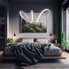 Arcadia Lampadario Led a Sospensione Soffitto Design Moderno Luce Calda Fredda Dimmerabile Plafoniera Con Telecomando e App Cellulare Lampada Soggiorno Salotto Cucina Camera Da Letto 3400LM 56W 60Cm