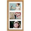 BD ART 18 x 35 cm Cornice multipla per 3 foto 10 x 15 cm, Quercia