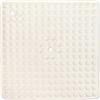 WohnDirect Tappetino da doccia bianco/quadrato: 60x60 cm - molto antiscivolo e molto robusto - tappetino antiscivolo per doccia o vasca da bagno - lavabile a 60°C
