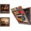 UXENI Set da 2 Porta Dischi in Vinile da Parete Espositore Album LP con Plexiglass HD Apribile Telaio in Legno Quadrato per Copertine 12 Pollici con Accessori di Montaggio