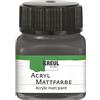 KREUL 75276 - Vernice acrilica opaca, grigio grafite in barattolo da 20 ml, vernice a base d'acqua dalla copertura cremosa, ad asciugatura rapida, adatta a molte superfici diverse
