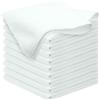 HIDMD Panni per la pulizia in microfibra, panni multiuso in microfibra, panni per la pulizia senza striature, confezione da 10, 30 x 30 cm Bianco