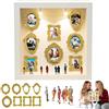 HBSFBH Mini Museum Silhouette Box, Mini scatola fai da te con Sagoma Museale, Museum Of Us Cornice, Mini Cornici Dorate fai da Te, Figurine Mini Museo Cornice Scatolas, para Regalo San Valentín (M2)