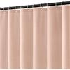 MIULEE Tenda da doccia in lino 120x180 cm Rosa, tende da doccia impermeabili in poliestere di lusso per hotel, tenda da bagno in tessuto lavabile antimuffa con 8 anelli
