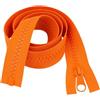 Giddy Square Vibrant Orange - Cerniera grossa con estremità aperta, 46 cm, resistente #5, denti in plastica per cucito, tappezzeria e indumenti di medie dimensioni Giddy Square