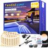 TENDIST 40M Striscia LED Esterno Bianco Freddo a Bianco Caldo Dimmerabile