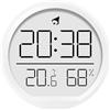 ThreeH Sveglia multifunzione, display di ora/temperatura/umidità, magnetica, da appoggio, da parete, ideale per soggiorno, camera da letto, uso in cucina, bianco