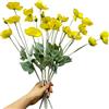 Urier Fiori di Papavero Artificiali, Fiori di Ranuncolo Artificiali, Fiori di Seta con Steli, Steli di Fiori Finti per Matrimonio, Festa, Decorazione da Giardino Interno ed Esterno, Composizioni