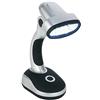 BW 12 LED Portable Lamp Desk Work Home Office Reading Computer Bedside Table Camping Flexible Wireless Cordless Bright Light Battery Powered Torch (Black)