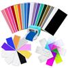 Zinueen 36 Pezzi di Vinile Permanente Smart per Cricut Joy 14x30,5cm Vinile Adesivo Smart Permanente 30 Colori Pellicola Vinile Cambio di Colore a Freddo Vinile con Effetto Glitter con 6 Fogli di