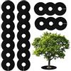 QIANAI Anello di Pacciame, 20Pezzi Panno per Diserbo Giardinaggio, Tappetino Proteggi Albero da 16.5/9.8 Pollici, Tappetino Protettivo per Lotta Contro Le Erbe Cattive, Protezione delle Radici (25)