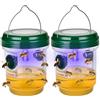 TaimeiMao Trappole per vespe, 2PCS Trappola Calabroni Solare, Trappole vespe e calabroni, Trappola per vespe da appendere, Luce LED Attira Zanzare, Calabroni per frutteto, fattoria, giardino, terrazza, cortile