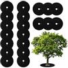 QIANAI Anello di Pacciame, 20Pezzi Panno per Diserbo Giardinaggio, Tappetino Proteggi Albero da 16.5/9.8 Pollici, Tappetino Protettivo per Lotta Contro Le Erbe Cattive, Protezione delle Radici (42)