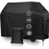 MWZEAUL Telo Copri Barbecue Esterno, Copertura Barbecue da Esterno 210D Oxford Impermeabile, Anti Polvere, Anti Vento e Sole, Telo Protettivo per BBQ Grill con Coulisse, 147x61x117cm, Nero