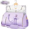 STHMEOOHT Borsone da viaggio per indumenti, da donna, Viola, Carry-on 20-Inch