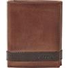 Fossil Portafoglio da uomo Quinn, 100% pelle Trifold marrone 8,5 cm L x 2 cm L x 10 cm H ML3645200