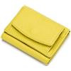 FORRICA Portafoglio Donna Piccolo in Vera Pelle RFID Blocco Portamonete Ragazze Portafogli Elegante Borsellino Portacarte Giallo C