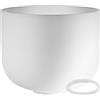 Sonic Energy Crystal Singing Bowl - 11" Chakra del Cuore - Accordatura 432 Hz, Nota F4 - Per Meditazione, Yoga, Sound Healing - Anello in Silicone Incluso (CSB11F)
