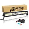 Willpower Barra LED 38cm 15 Pollici 144W Fari LED 12V 24V Fila Unica Slim Faretti LED IP67 Impermeabile Faro da Lavoro LED Barra Luci LED per Fuoristrada Auto Trattore Camion 4x4 Barca con Cablaggio