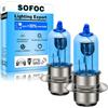 SOFOC P15D-25-1 Lampadina H6M 1 Perno 12V 35W Bianco Moto Scooter Fari Anabbaglianti Abbaglianti Doppio Contatto Base Lampada Anteriore Motociclo 2Pcs