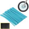 KARELLS Copriraggi per Moto, Copri Raggi Cerchioni Bici Universali, 72 Pezzi Copri Raggi per Moto e Bici, Spoke Skins Motociclo, Copriraggi Motocross, Copriraggi Moto, Raggi Skins, Blu Chiaro