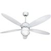 Zephir Ventilatore a Soffitto 5 Pale Ø130cm Bianco con Telecomando