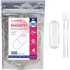 ATLEMISME Capsule Vuote in Gelatina 000 (1000 Unità) - Capsule di Gelatina di Alta Qualità Con 2 Cucchiai, Facilmente Riempibili, Senza Conservanti - Ideali per Integratori, Polveri