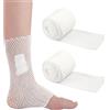 CPRNQY 2 pezzi di bendaggio a rete, fasciatura per tubi, bendaggio a rete, fasciatura a compressione tubolare, per il fissaggio, bendaggio di fissaggio traspirante e confortevole