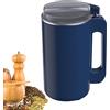 GDWD Macinino Elettrico Multifunzione con Coltello a Percussione in Acciaio Inox e Coperchio Trasparente, Capacità 600 ml per Chicchi di Caffè, Noci, Spezie, Cereali e Erbe
